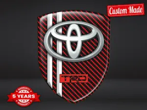 Toyota Badges Bombés Édition Course Décalcos Haut de Gamme